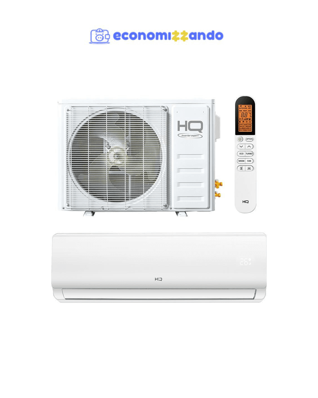 Ar Condicionado Split HQ Hi Wall Inverter 18.000 BTU/h Frio Monofásico Branco VIHT18KCO3S2S13 - 220V