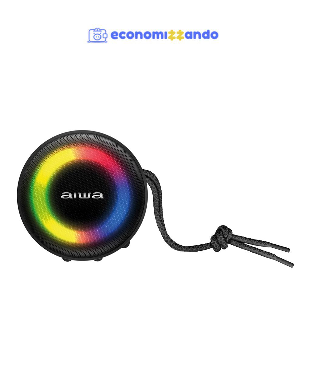 Caixa de Som Speaker, Aiwa, Bluetooth, Luzes Multicores, IP65 - AWS-SP-02
