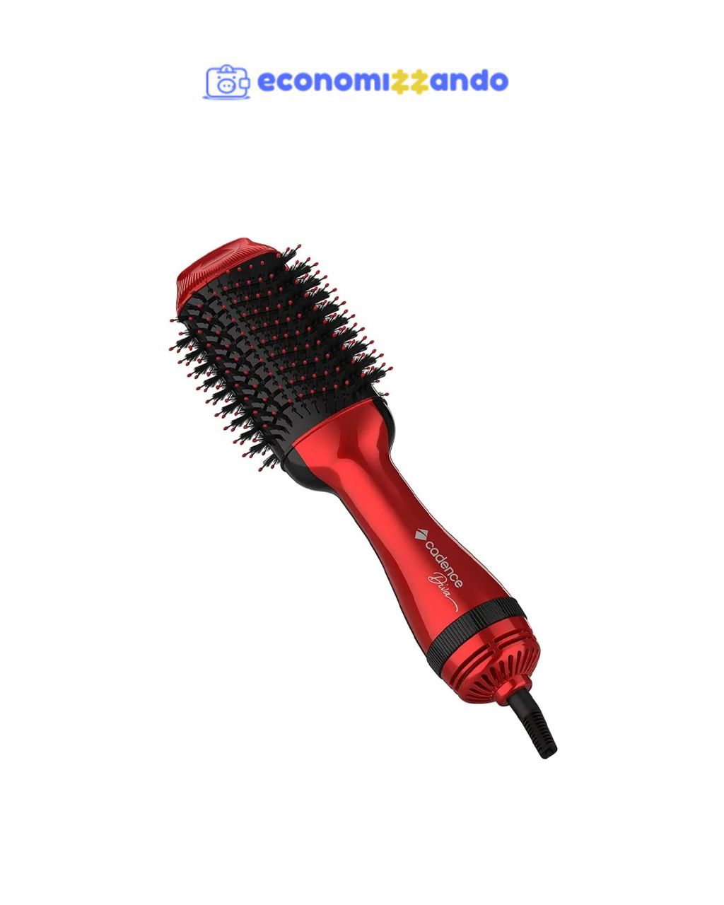Escova Secadora Diva 4 Em 1 Cadence Vermelha Esc704 Cor Vermelho - 127V