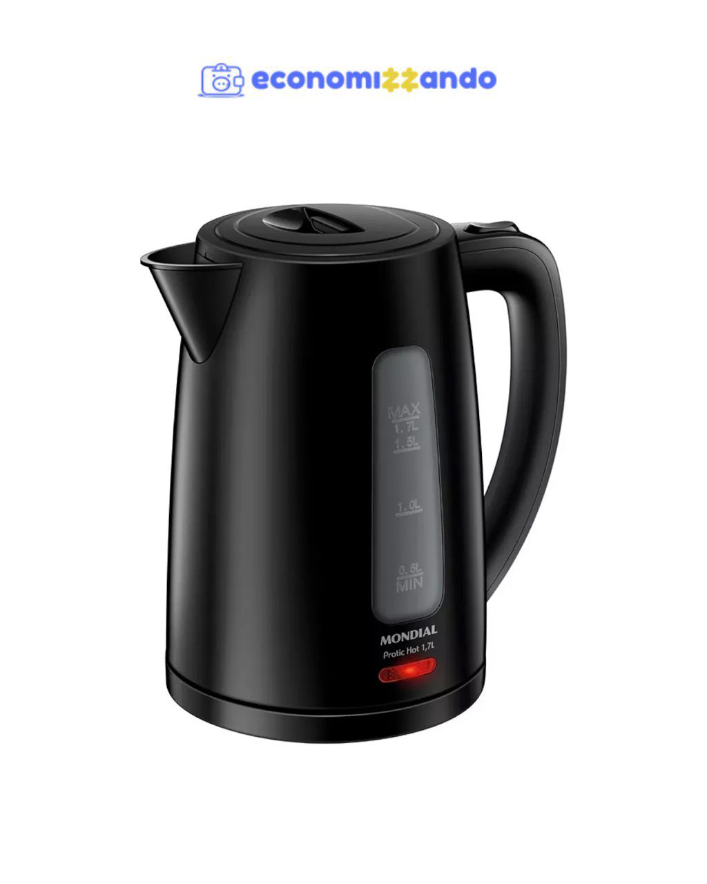 Chaleira Elétrica Pratic Hot 1,7l Mondial- Ce-17 Cor Preto 110V