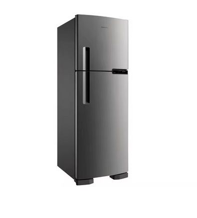 Geladeira Brastemp Frost Free Duplex 375L Inox com - 110V