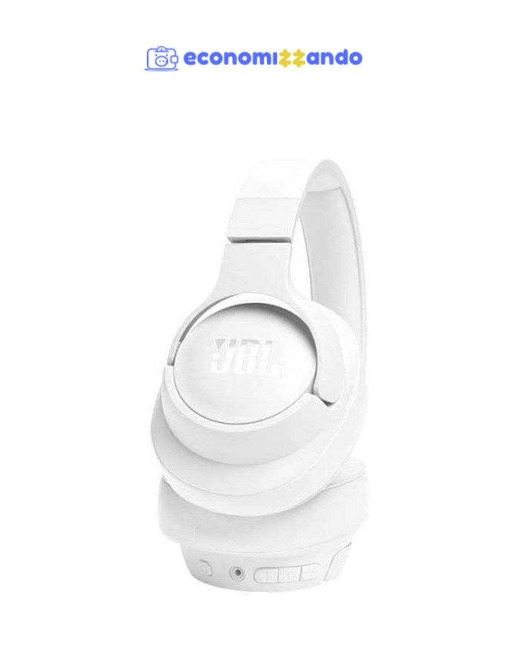 JBL, Fone de Ouvido Over-Ear, Tune 720BT, Bluetooth, Cabo Removível - Branco