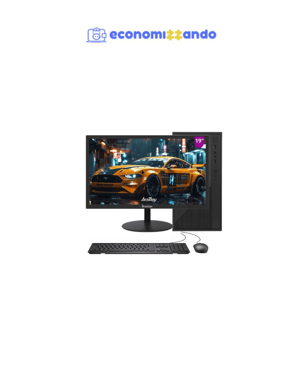 COMPUTADOR COMPLETO INTEL I5, 8GB RAM, SSD 240, MONITOR 19  