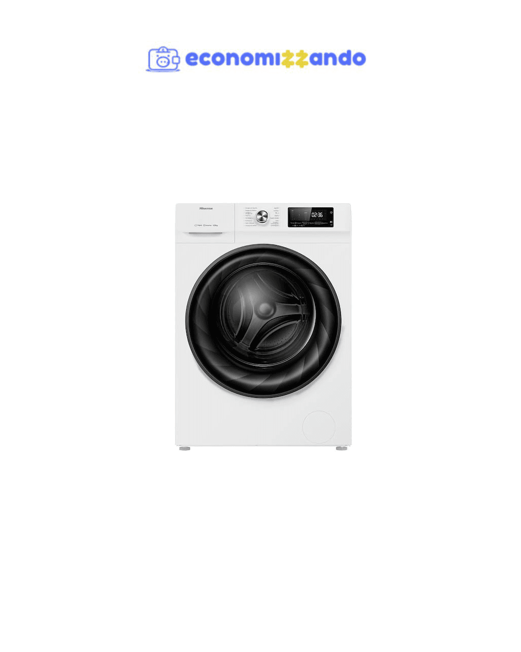Lava e Seca Hisense WD5Q13 Branca com Motor Inverter e Função Steam – 13/8kg