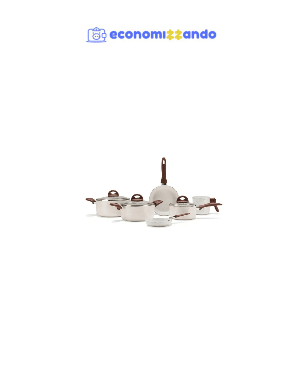 Conjunto Jogo De Panelas Enjoy Com Panela De Pressão 10pçs Cor Cinza