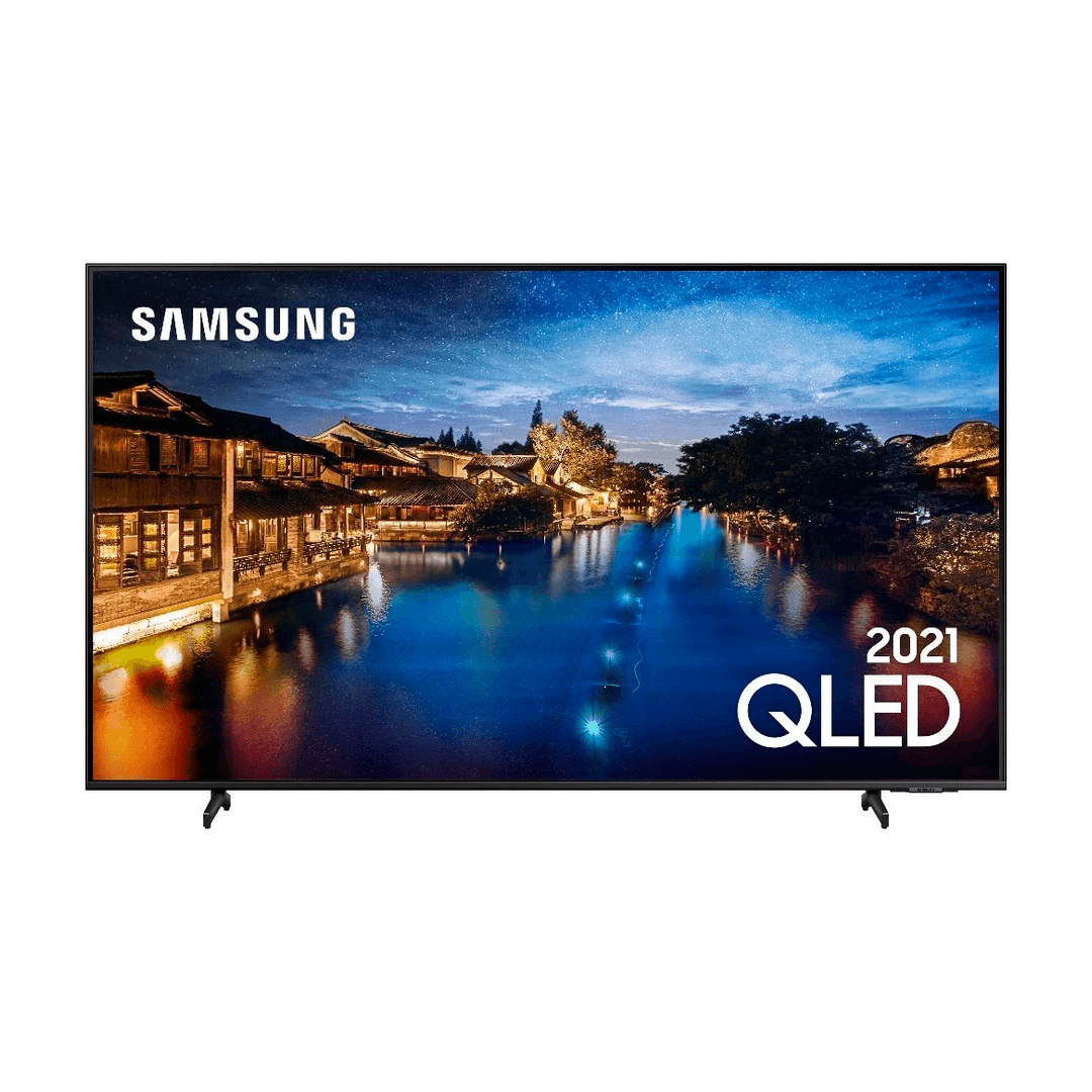 Smart TV 65" Samsung Qled 4k 65Q60A Modo Game Som Em Movimento Virtual Tela Sem Limites Design Slim