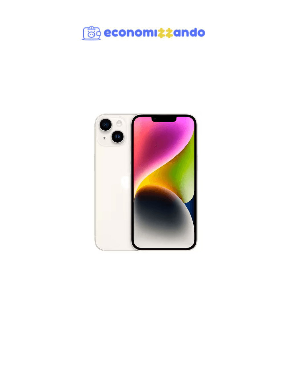 REEMBALADO: Celular Desbloqueado iPhone 14 Estelar 128GB Branco