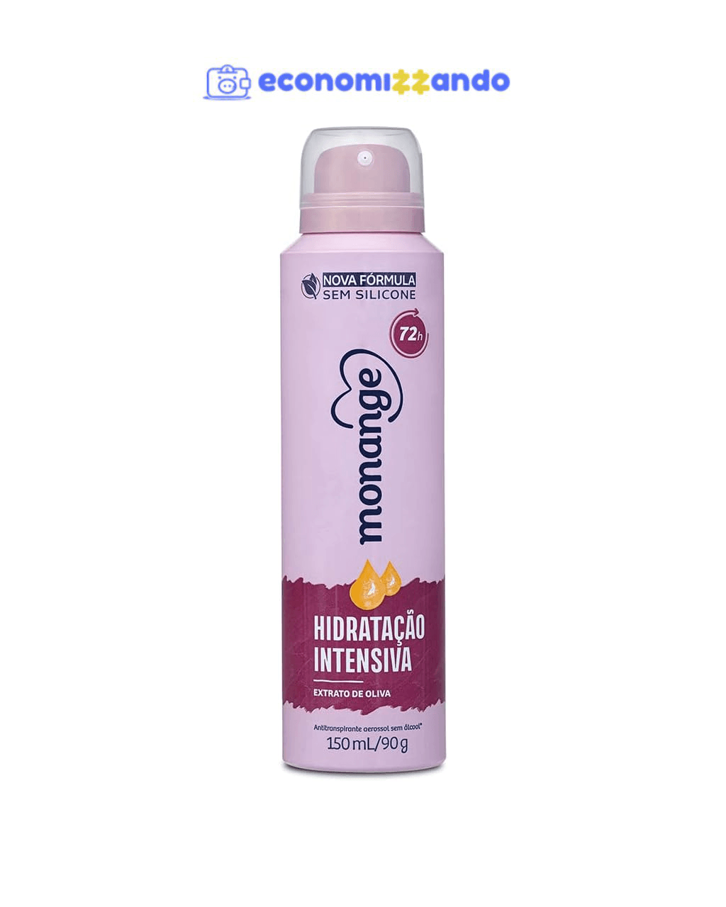 Monange Desodorante Aerossol Hidratação Intensiva 150Ml (90G) 