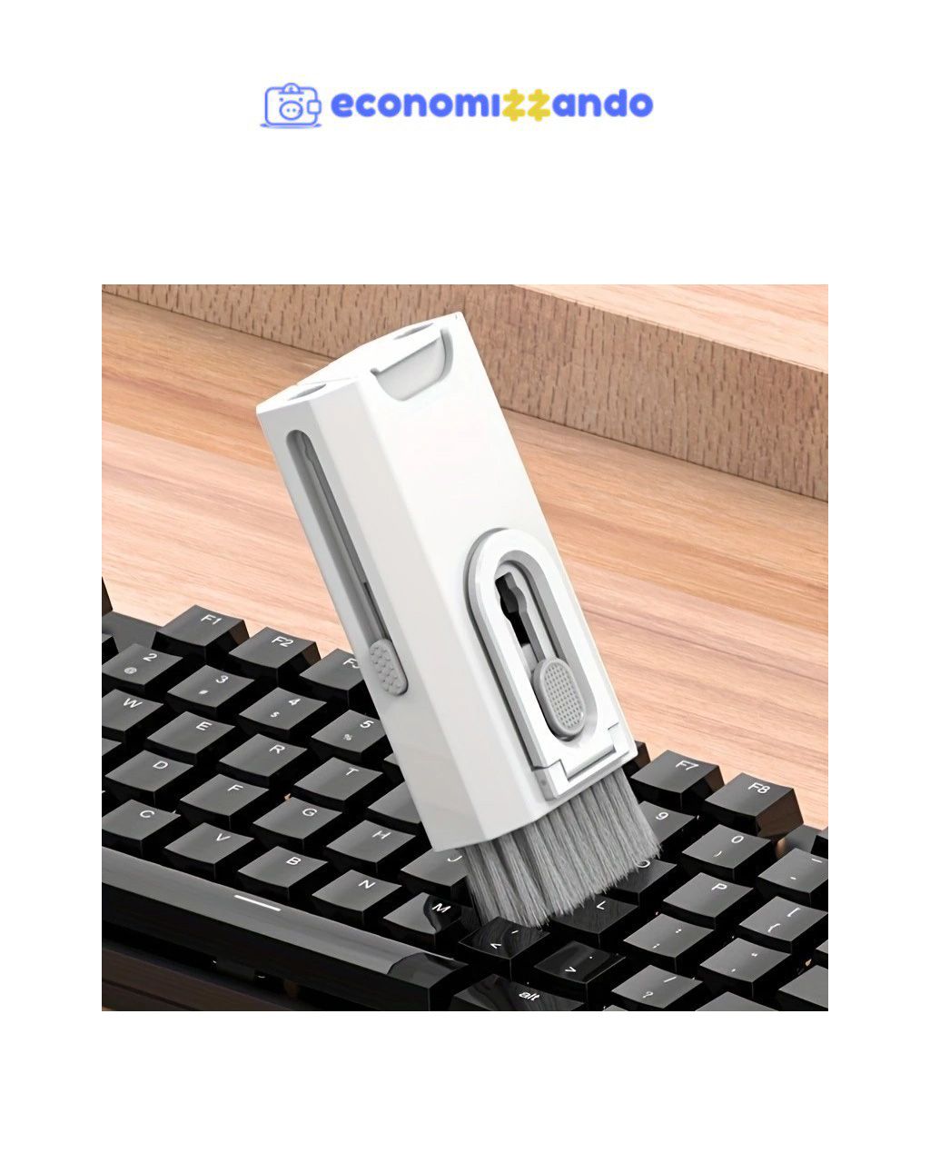 Escova de limpeza de teclado 8 em 1 multifuncional portátil para computador