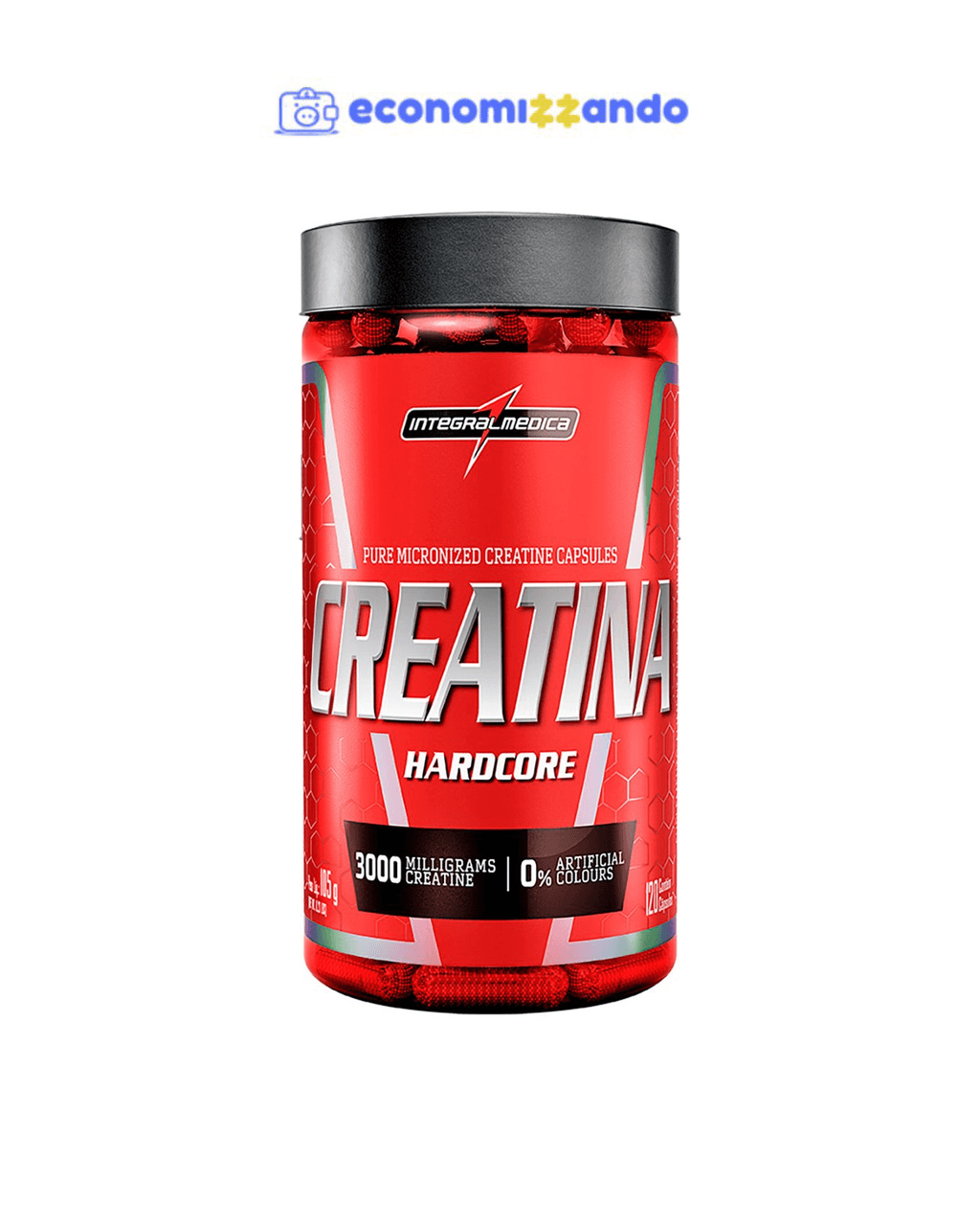 Creatina Reload Hardcore 120 Cáps - IntegralMédica