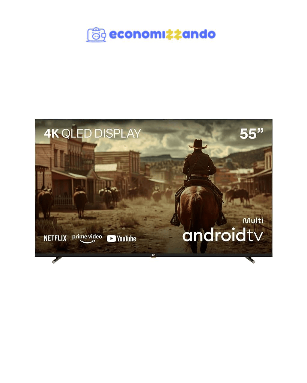 Smart TV Qled 55" 4K Multi Android 3HDMI 2USB - TL073M 