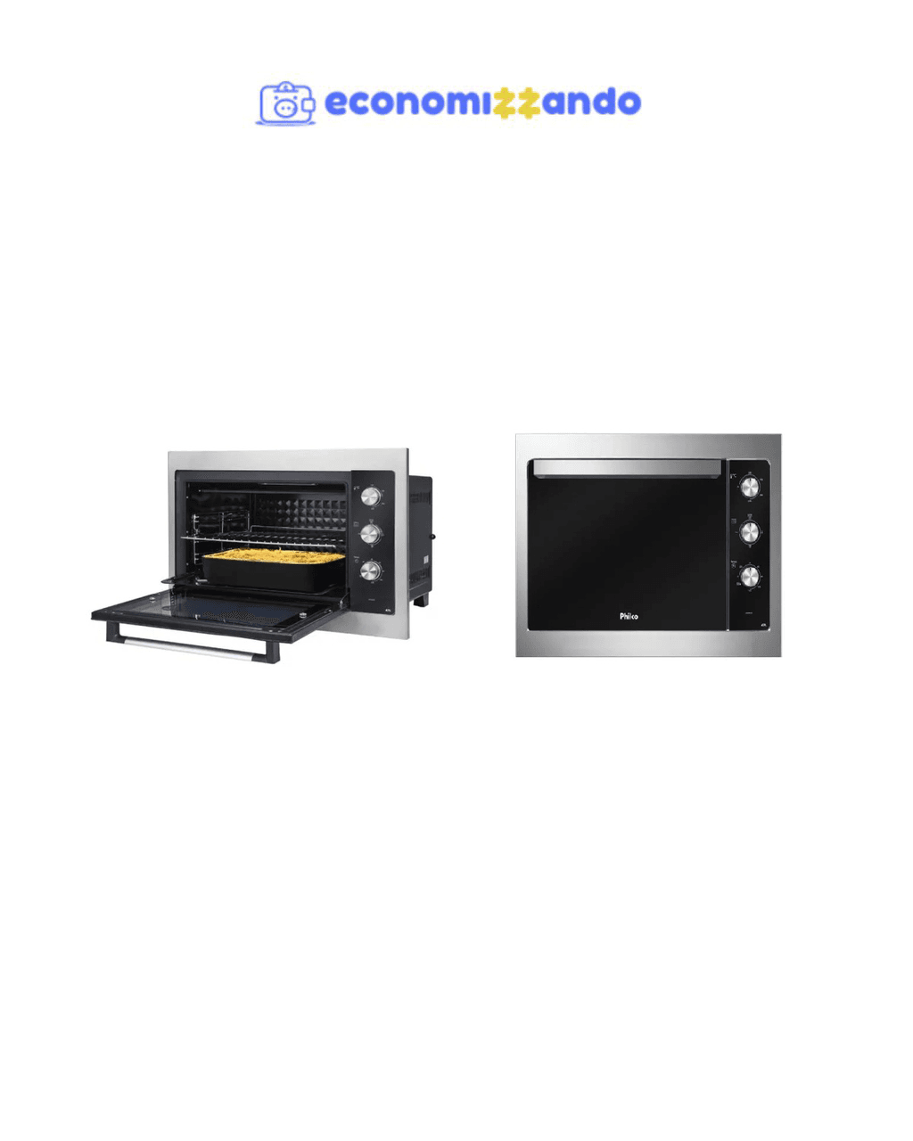 Forno Elétrico De Embutir Philco Pfe47e Esmaltado Dupla Resi Cor Aço escovado