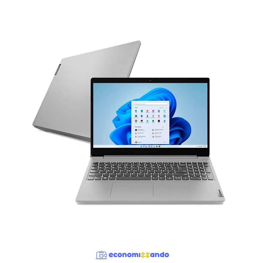  app notebook lenovo ultrafino ideapad 3 ryzen 5 5500u 8gb 256gb tela