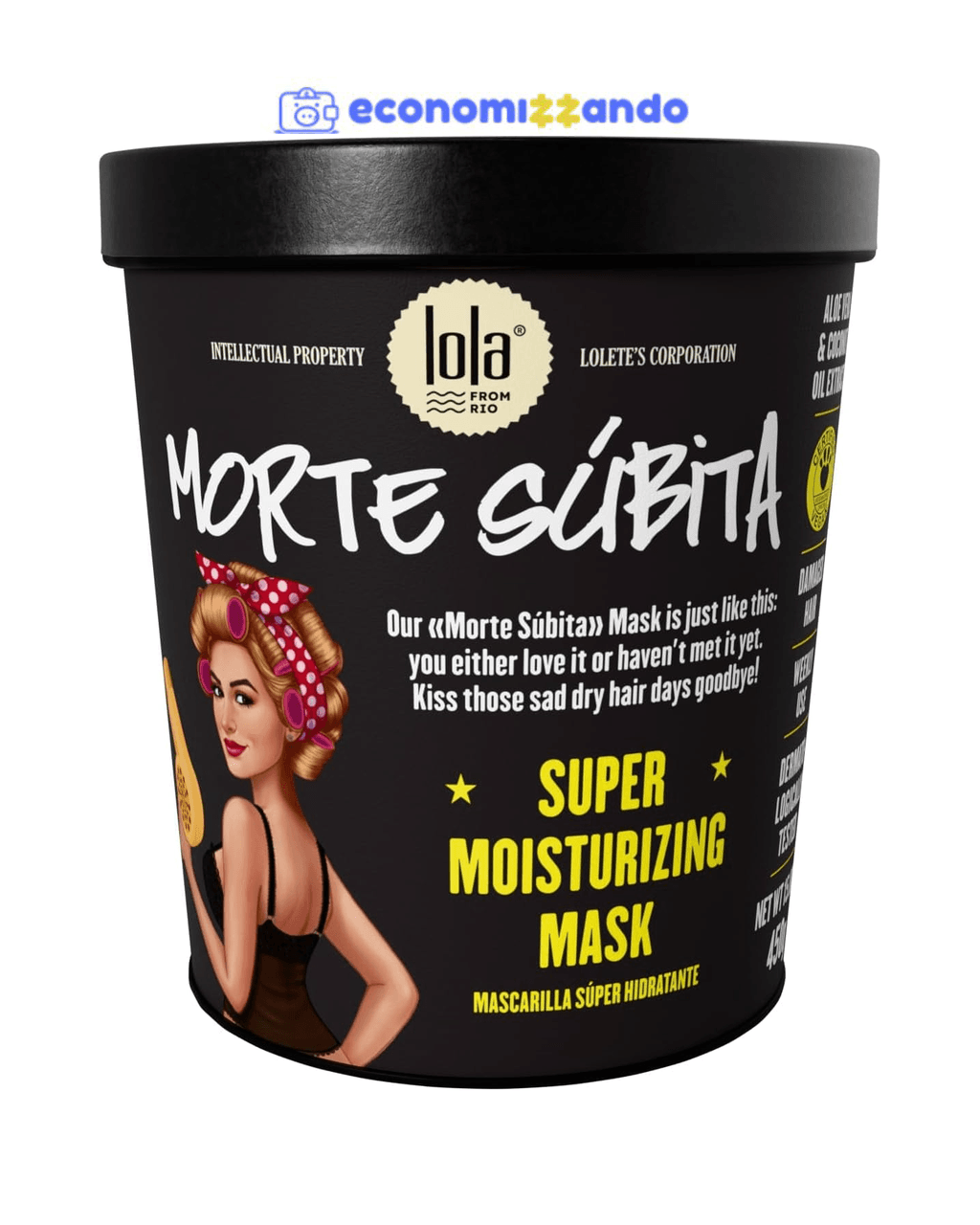 Lola Cosmetics, 25834, Morte Súbita - Máscara Super Hidratante, 450g