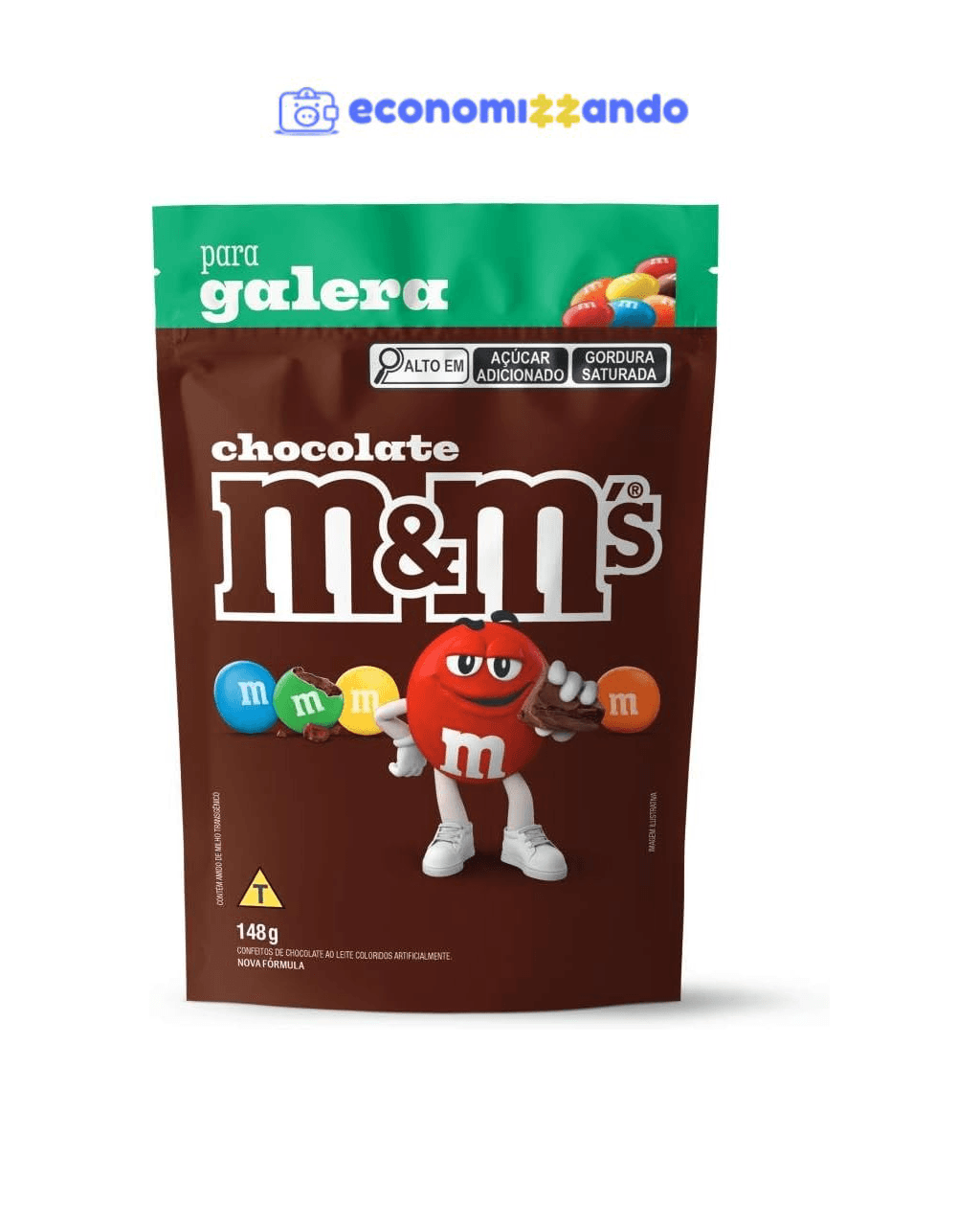 Chocolate M&M'S ao Leite 148g 
