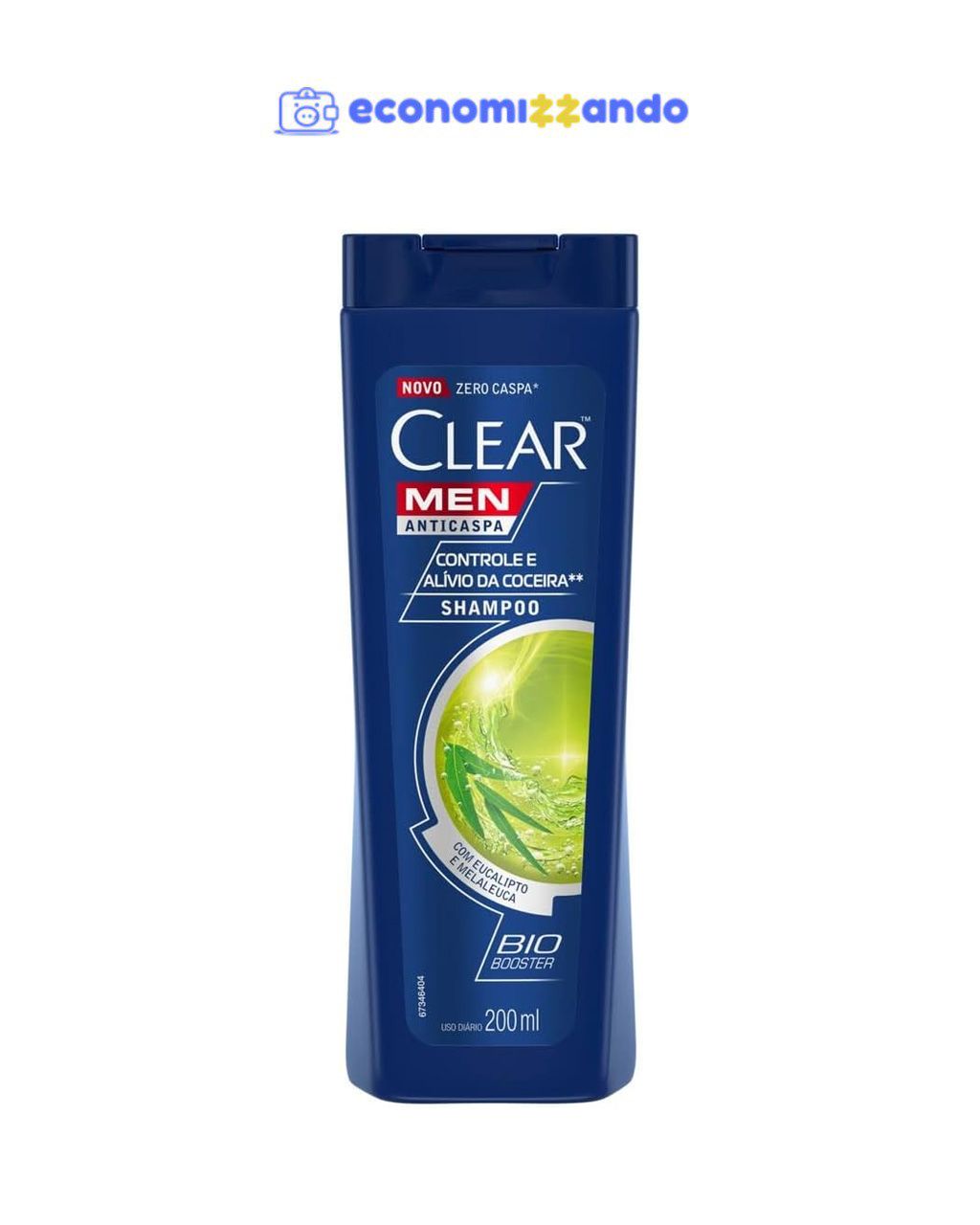 Clear Men Anticaspa Shampoo Controle E Alívio Da Coceira 200 Ml  (Min. 2Un.)