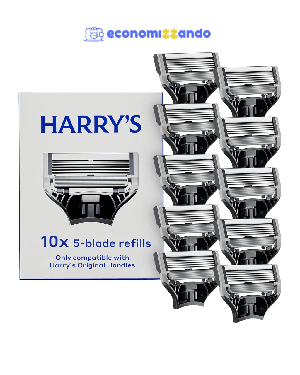 Recargas de Lâminas de Barbear Harry's Razor Blades - 10 unidades