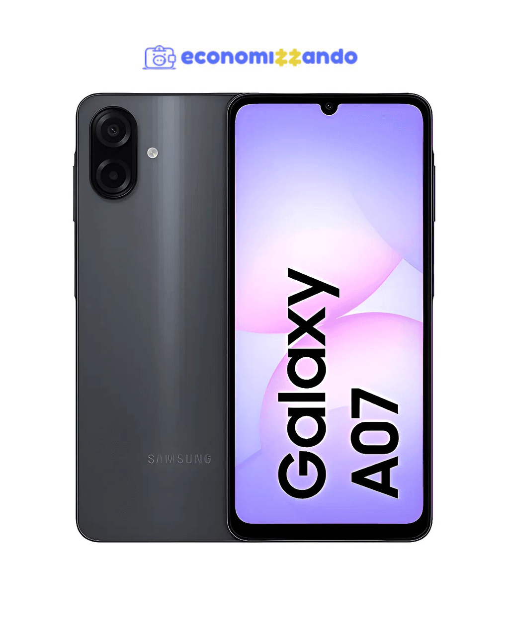 Samsung Galaxy A07 128gb, 4gb, Câmera 50mp, Tela 6.7 , Proteção Ip54, Processador 6nm - Preto