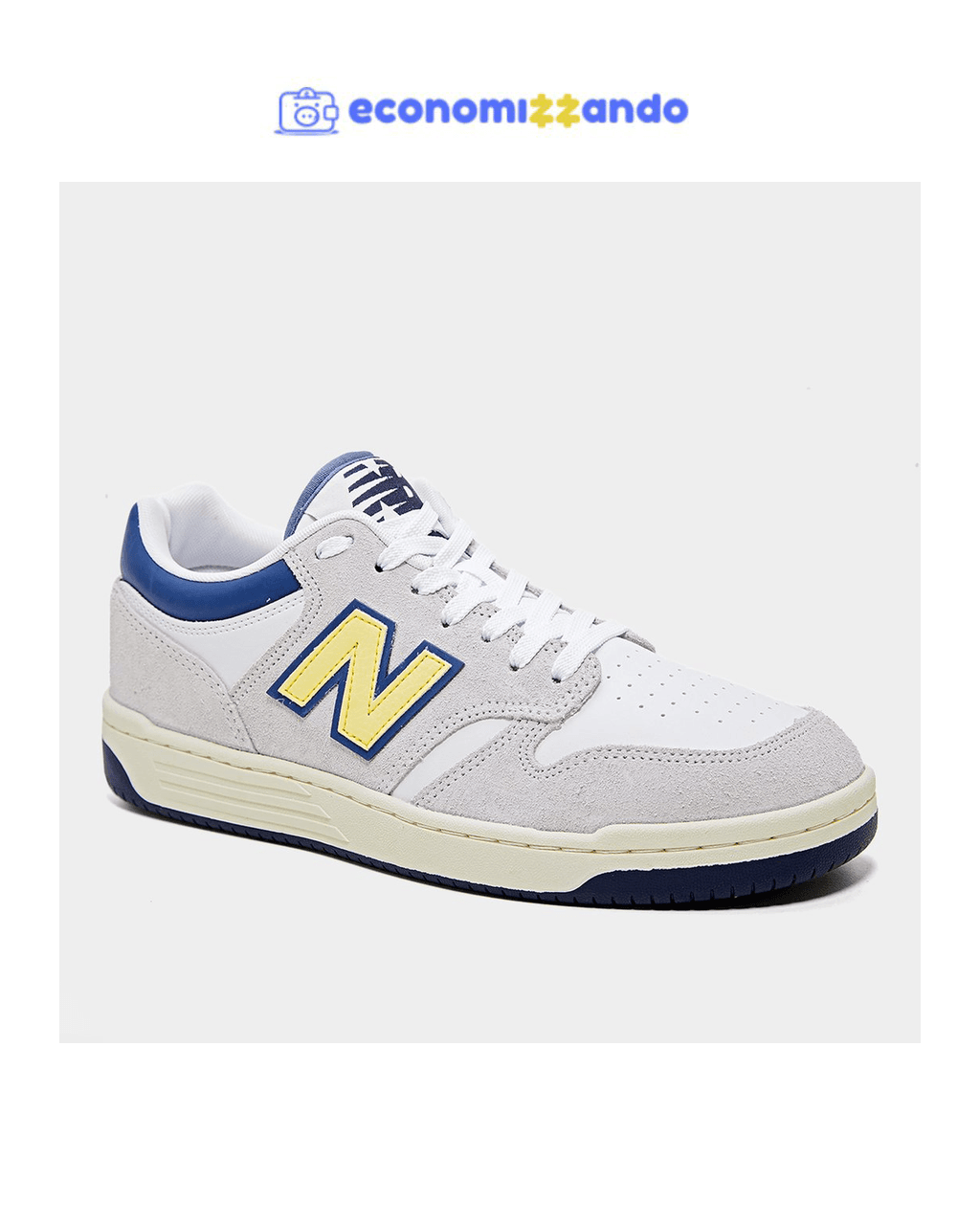 Tênis New Balance 480 Low Masculino - Cinza Azul