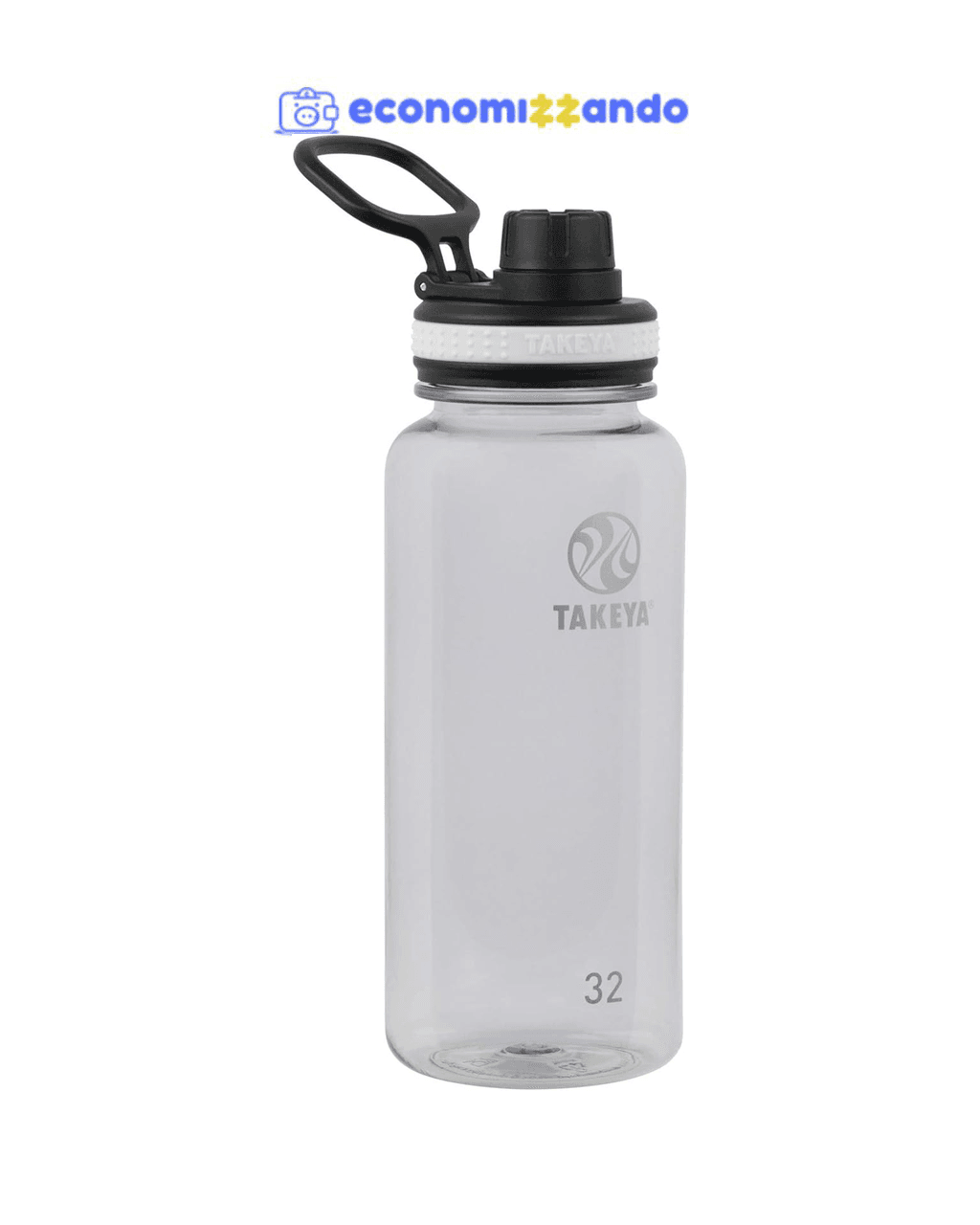  Takeya Garrafa de água esportiva Tritan de 946 ml com tampa de bico, qualidade premium,