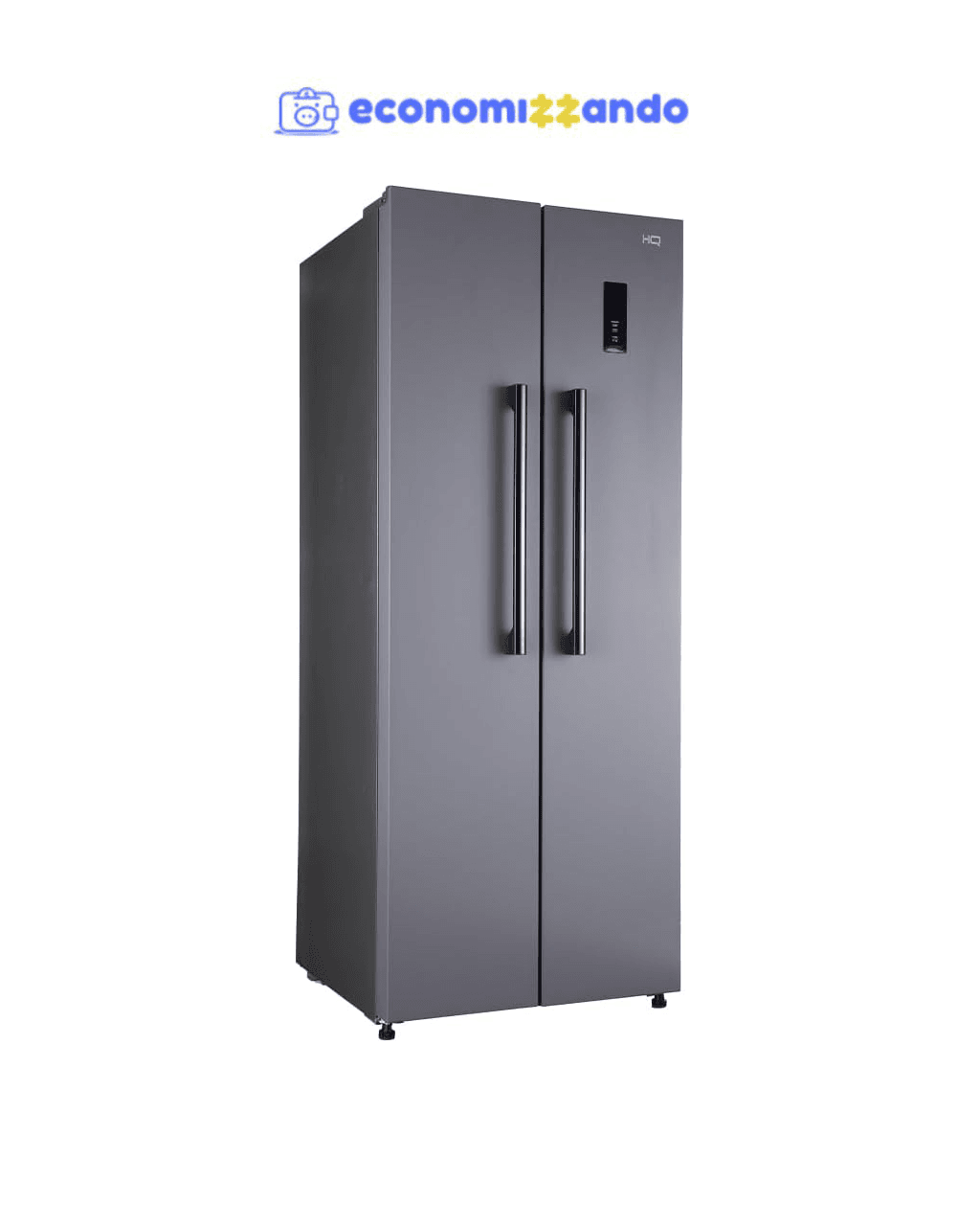 Geladeira Refrigerador HQ Frost Free Side By Side 460 Litros Cinza HQ-460SBSFF