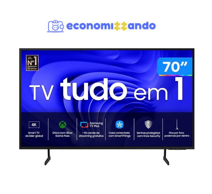 Smart TV 70” 4K UHD LED Samsung 70DU7700