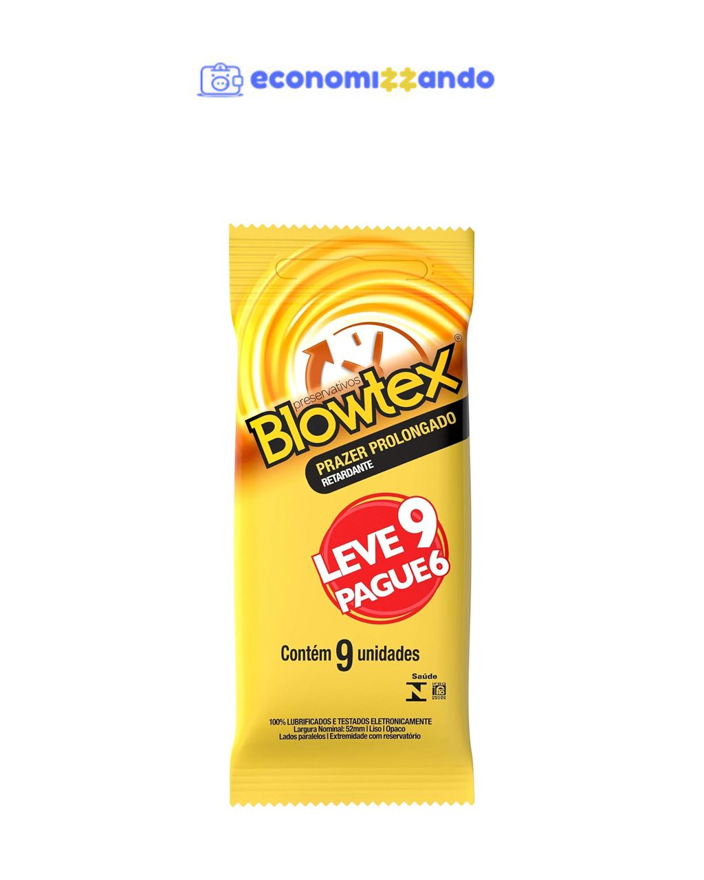 Blowtex Preservativo Retardante Leve 9 Pague 6 Unidades
