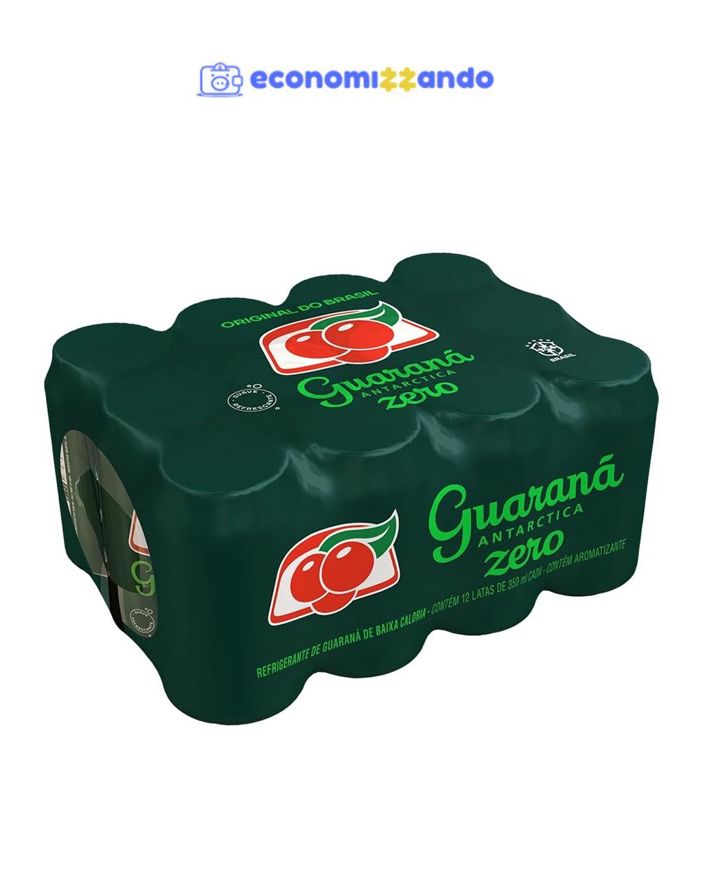 Guaraná Antarctica Diet Lata 12 Unidades De 350Ml