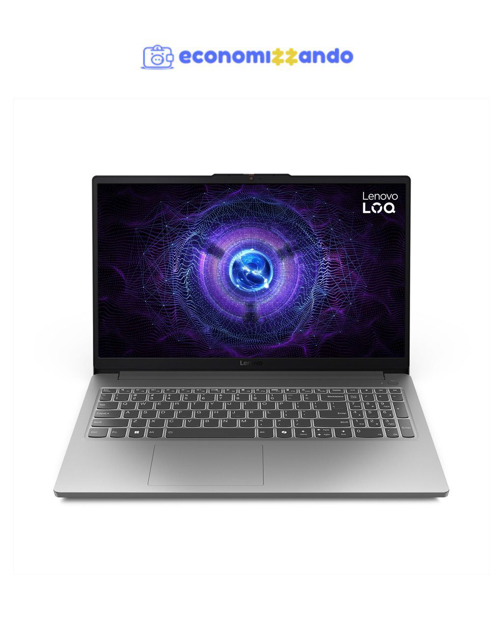 Notebook Gamer Lenovo LOQ E Core i5-12450HX, 8GB, 512GB SSD, RTX 3050 6GB, 15.6" 144Hz, Linux 83MES00100