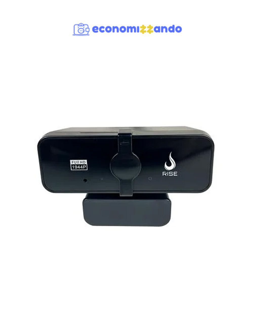 Webcam Rise Mode Vision Double Mic, 1080P, 30 FPS, 2x Microfone Digital, USB, Preto - RM-WECM-1080D-B