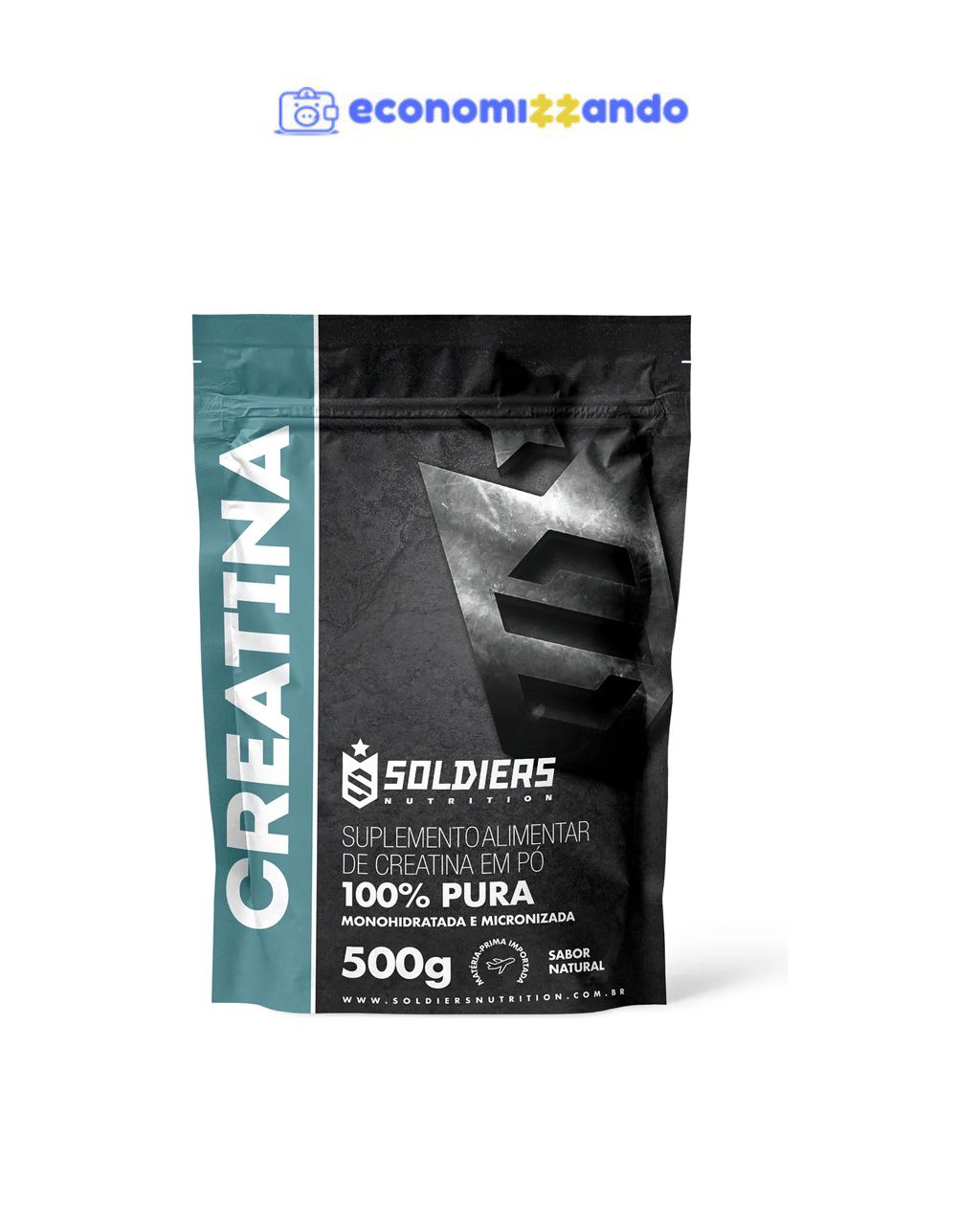 Creatina Monohidratada 500g - 100% Pura Importada