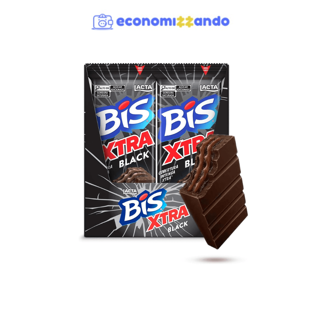 Bis Xtra Black - Caixa Com 24 Unidades De 45g