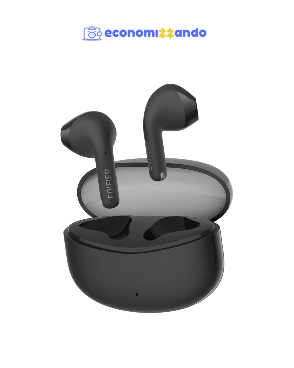 FONE TWS BLUETOOTH 5.3 A.I EDIFIER W110T - PRETO, Pequeno