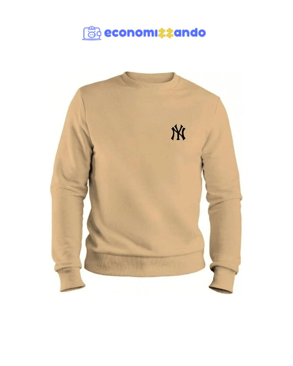 Moletom Masculino New York Gola Careca Macio Flanelado