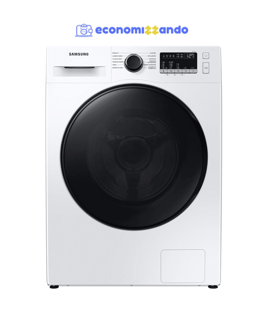 Samsung Lavadora de Roupas Digital Inverter Porta Black WW11T Branca 11kg 220V
