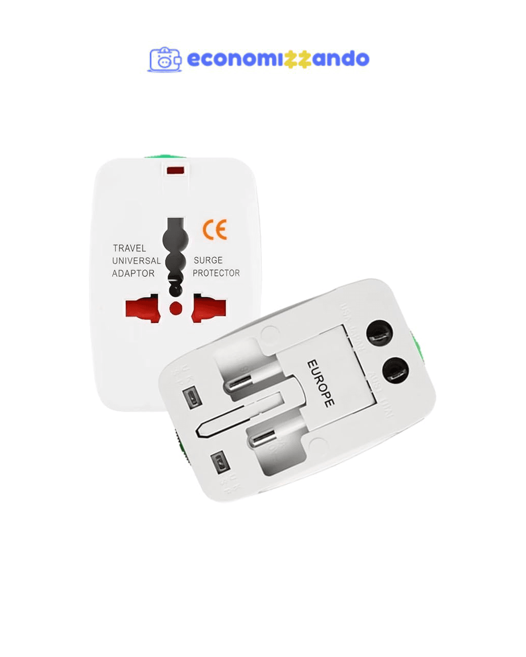 Kit 2 Adaptadores Tomada Padrão Internacional