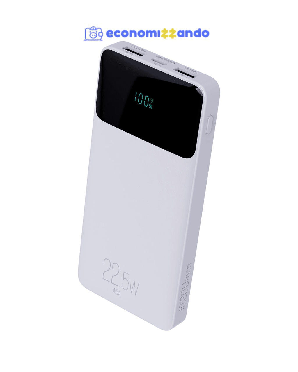 Power Bank 10200mAH, Bateria Portátil Universal