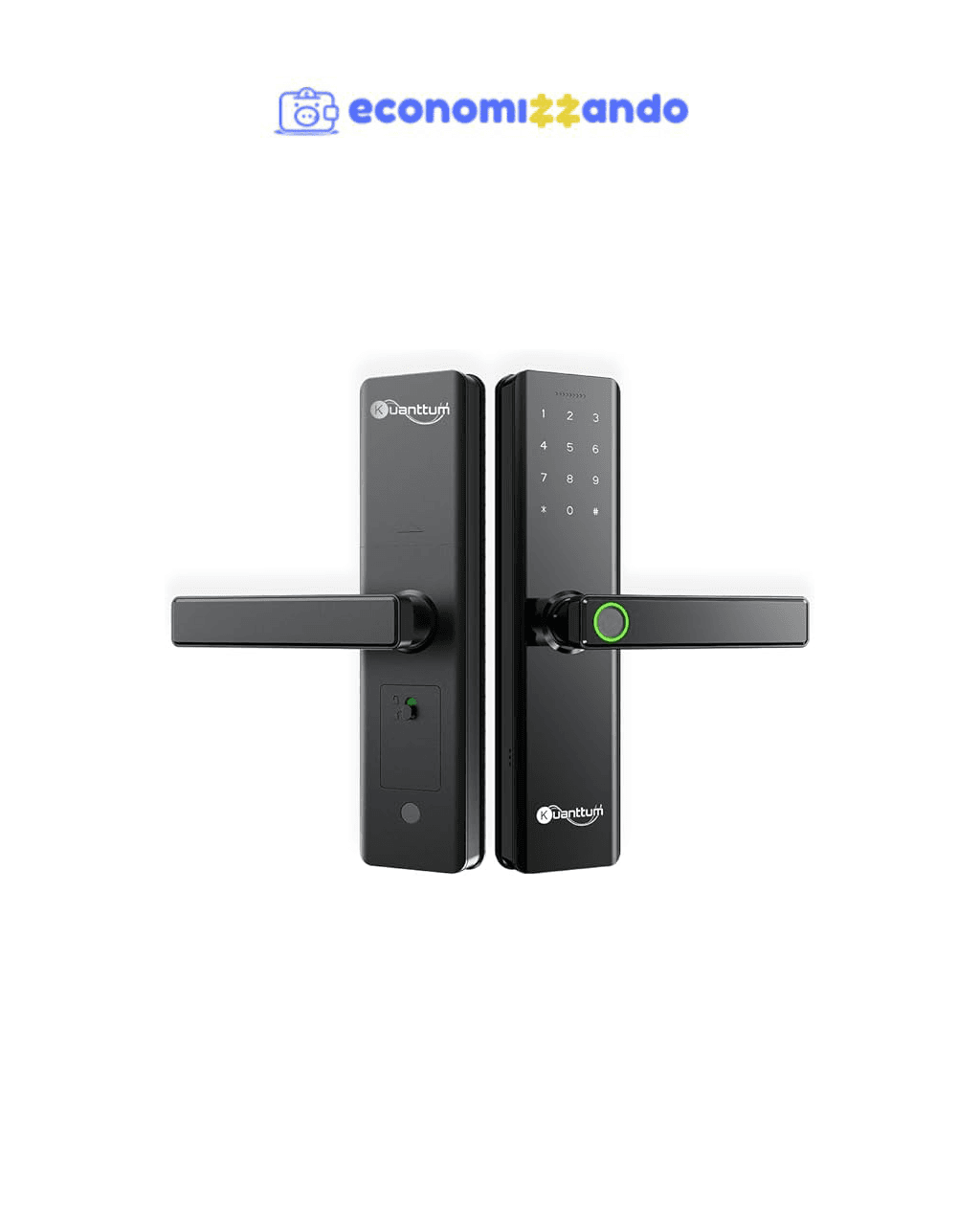 Fechadura Eletronica Digital Biométrica Smart Inteligente Kuanttum Kappa