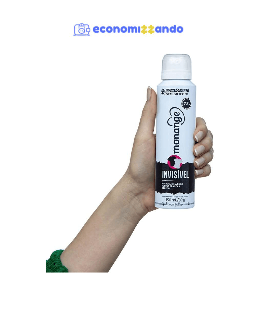 Coty - Desodorante Aero Monange 150Ml Invisivel