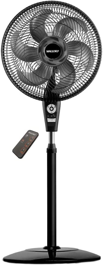 Ventilador Mallory de Coluna Air Timer TS+ Preto/Grafite 127V Com Controle Remoto