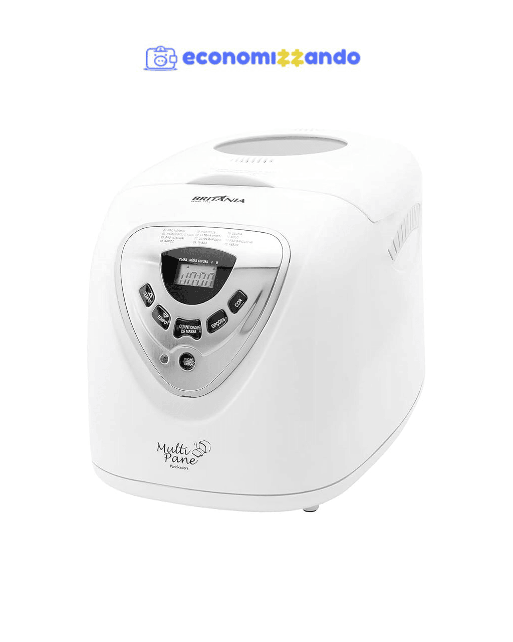 Panificadora, Multipane, 550W, Branco, 110v, Britânia