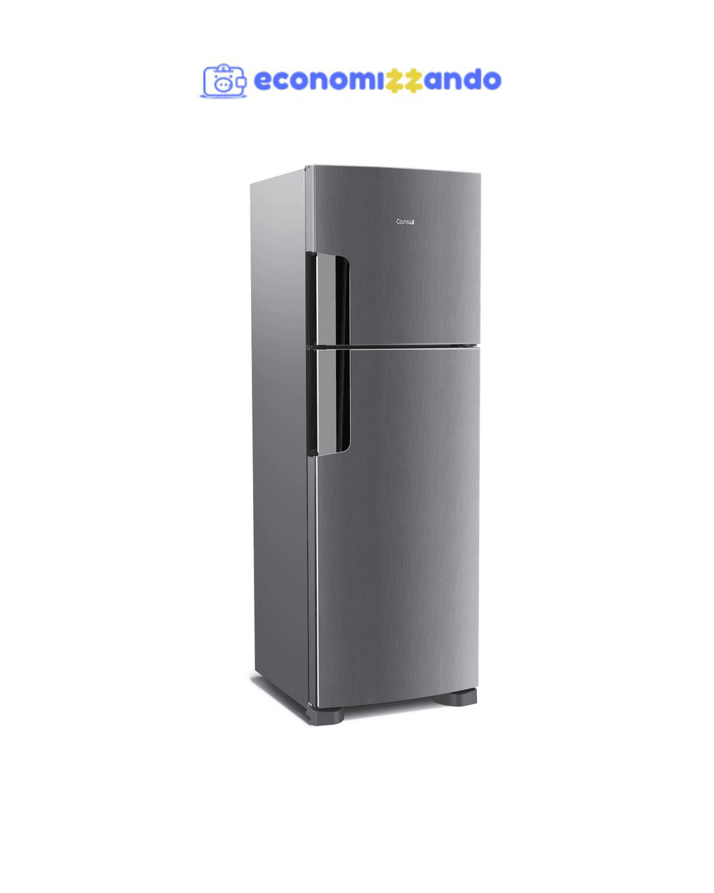 Geladeira Consul Frost Free Duplex 386 Litros com Altura Flex Cor Inox - CRM44AK - 110V