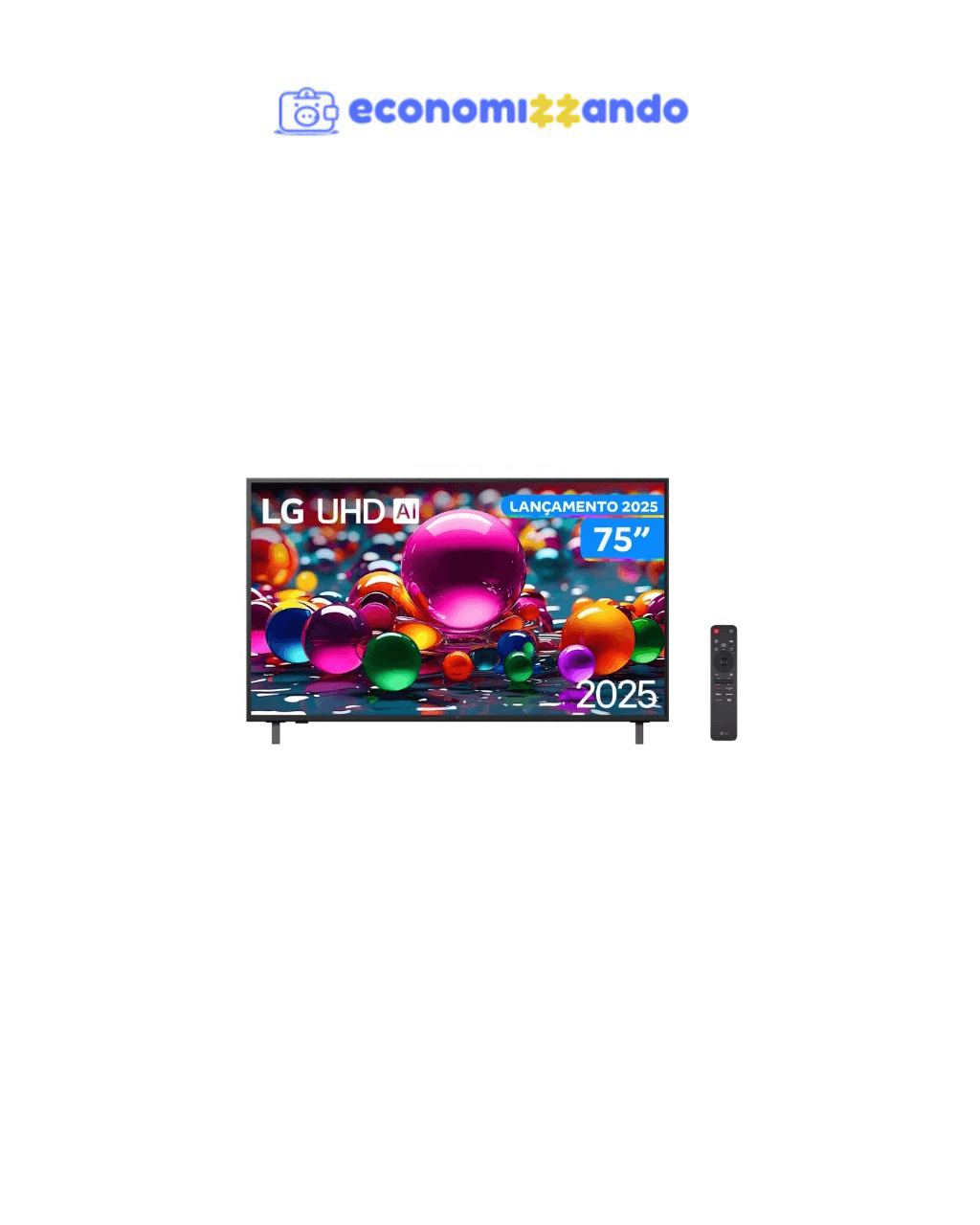Smart TV 75" LG 4K Ultra HD UHD 75UA8550PSA