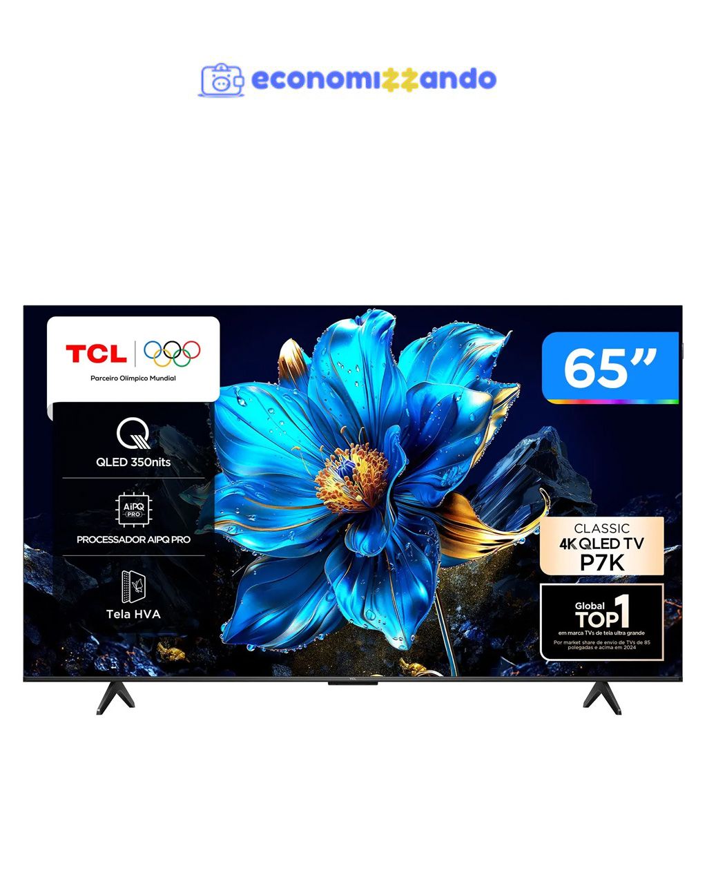 Smart TV 65" TCL 4K UHD QLED 65P7K 