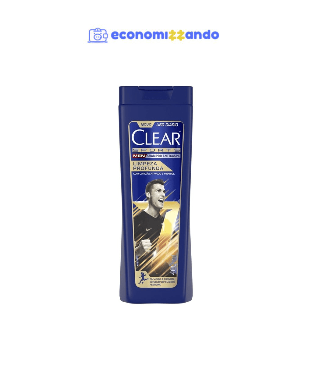 Shampoo Anticaspa Clear Sports Men Limpeza Profunda 400ml