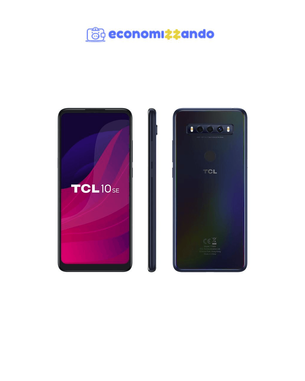 Smartphone TCL 10 SE 128GB Azul 4G Octa-Core - 4GB RAM Tela 6,52” Câm. Tripla + Selfie 8MP