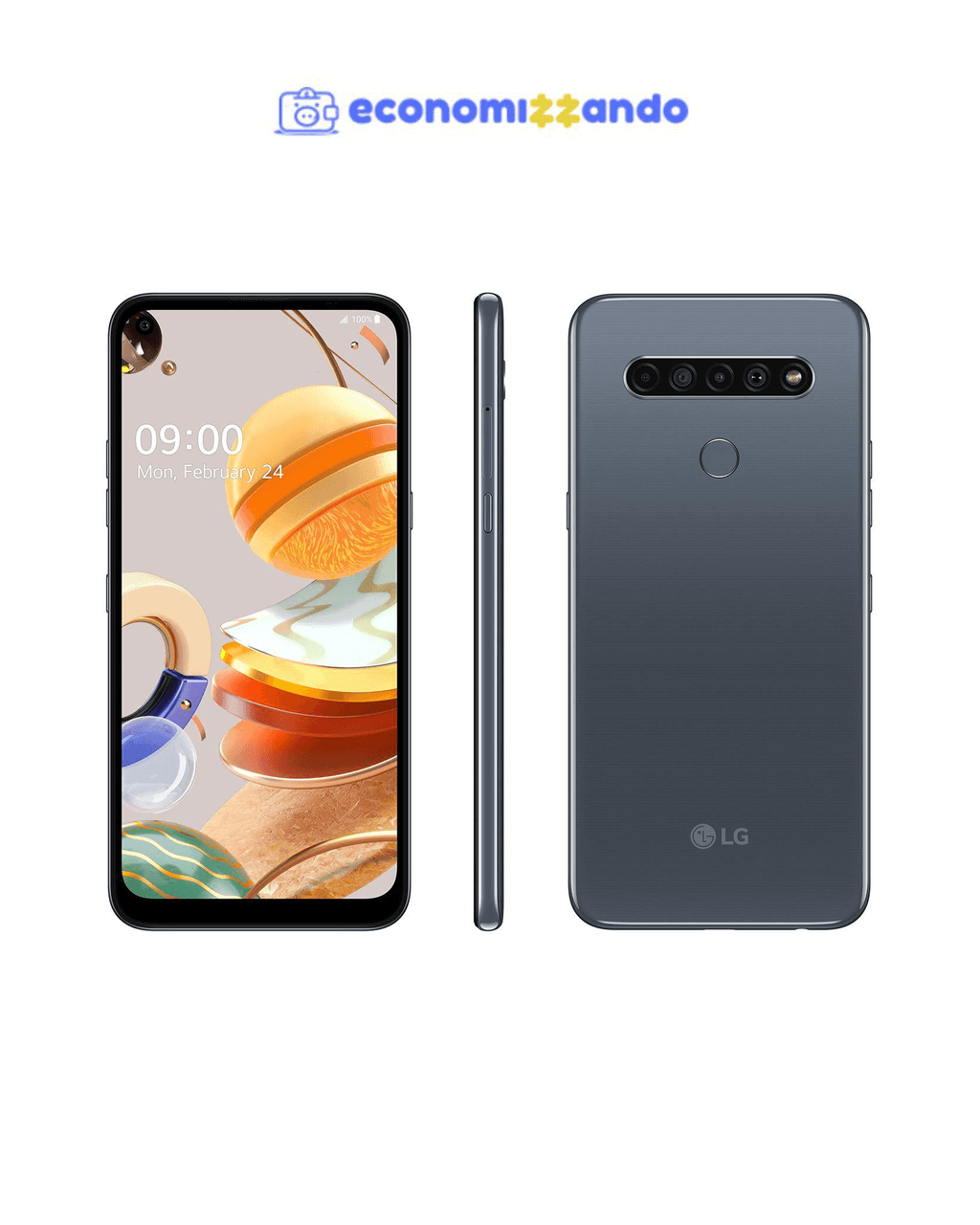 Smartphone LG K61 128GB Titânio 4G Octa-Core - 4GB RAM 