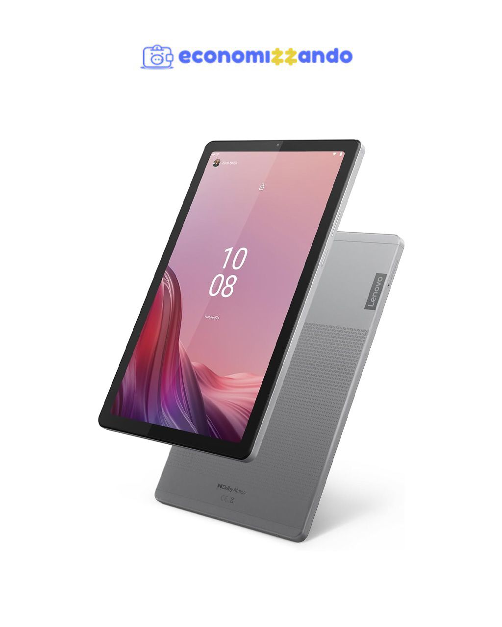 Tablet Lenovo Tab M9 Octa-Core 4GB 64GB Wi-Fi, Câmera Principal 8MP, CâmeraFrontal 2MP 9" WVA (1340x800) Bateria 5100 mAh Prata