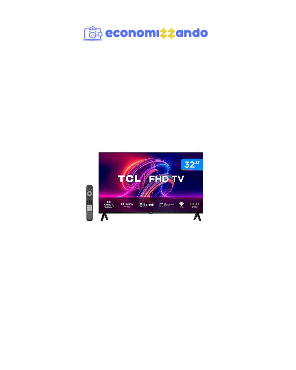 Smart TV 32” Full HD LED TCL 32S5400A Android