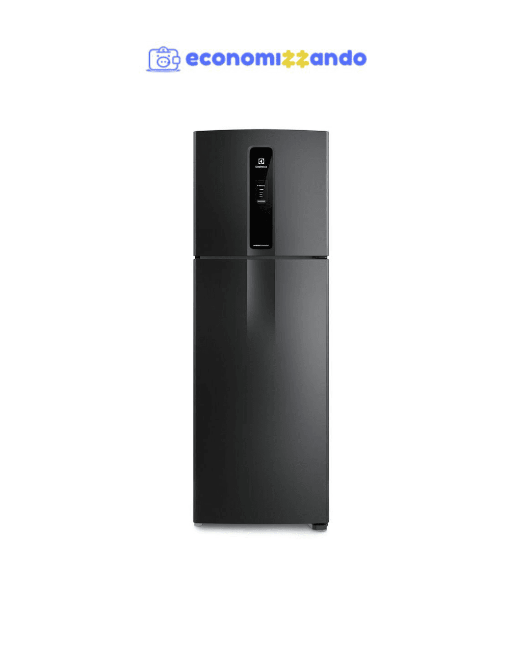 Geladeira Electrolux Frost Free Inverter 390L Efficient AutoSense Duplex Black Inox Look (IF43B)
